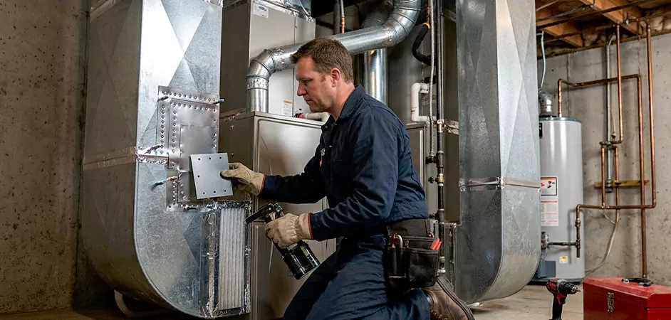 Supply and Return Plenum Repair in Trenton