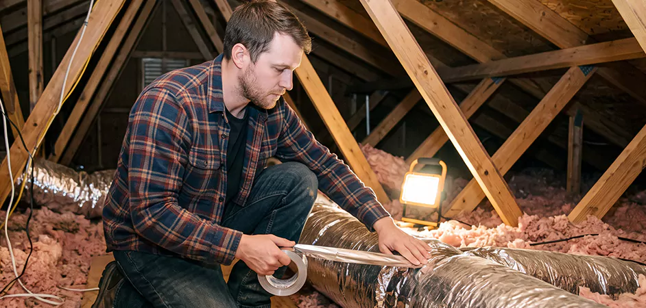 Attic Duct Sealing and Insulation in Trenton